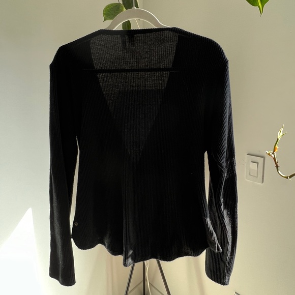 Zella Ribbed Wrap Top - Picture 2 of 3